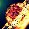Planet exploding