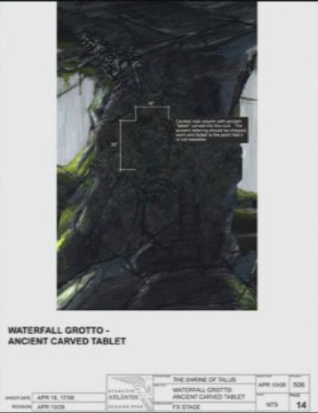 Carved Tablet (in grotto)